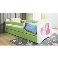 Kinder-/Juniorbett Babydreams inkl. Matratze 80x160 - Birkefarben/Weiß, MODERN, Holz/Holzwerkstoff (80/160cm) - MID.YOU