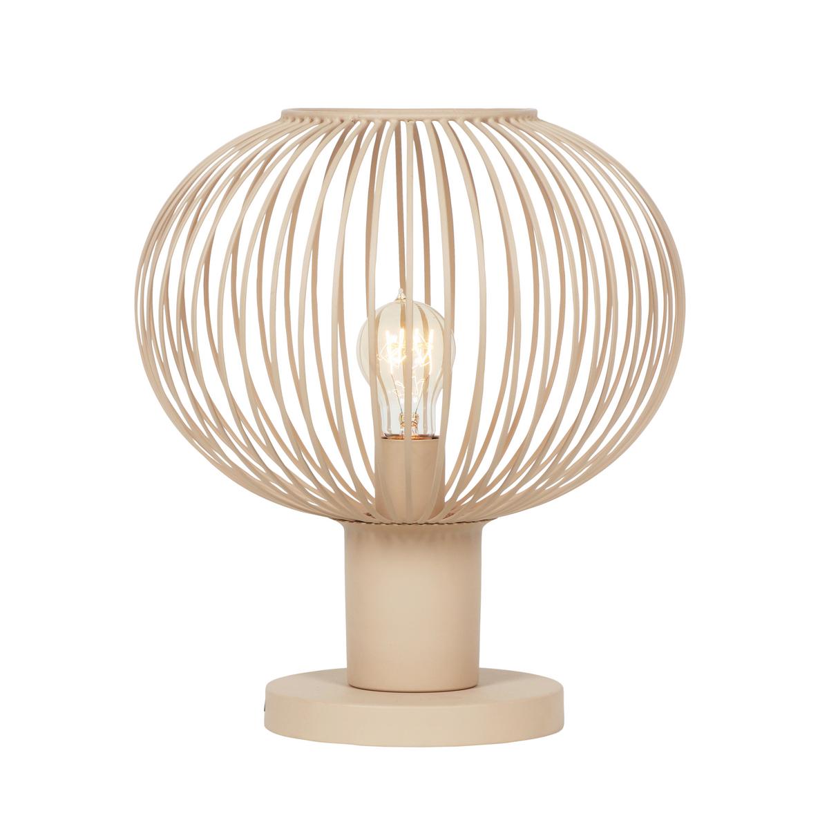 Tischleuchte 565790166 Gila - Sandfarben, Design, Metall (33/37cm) - Trio Leuchten