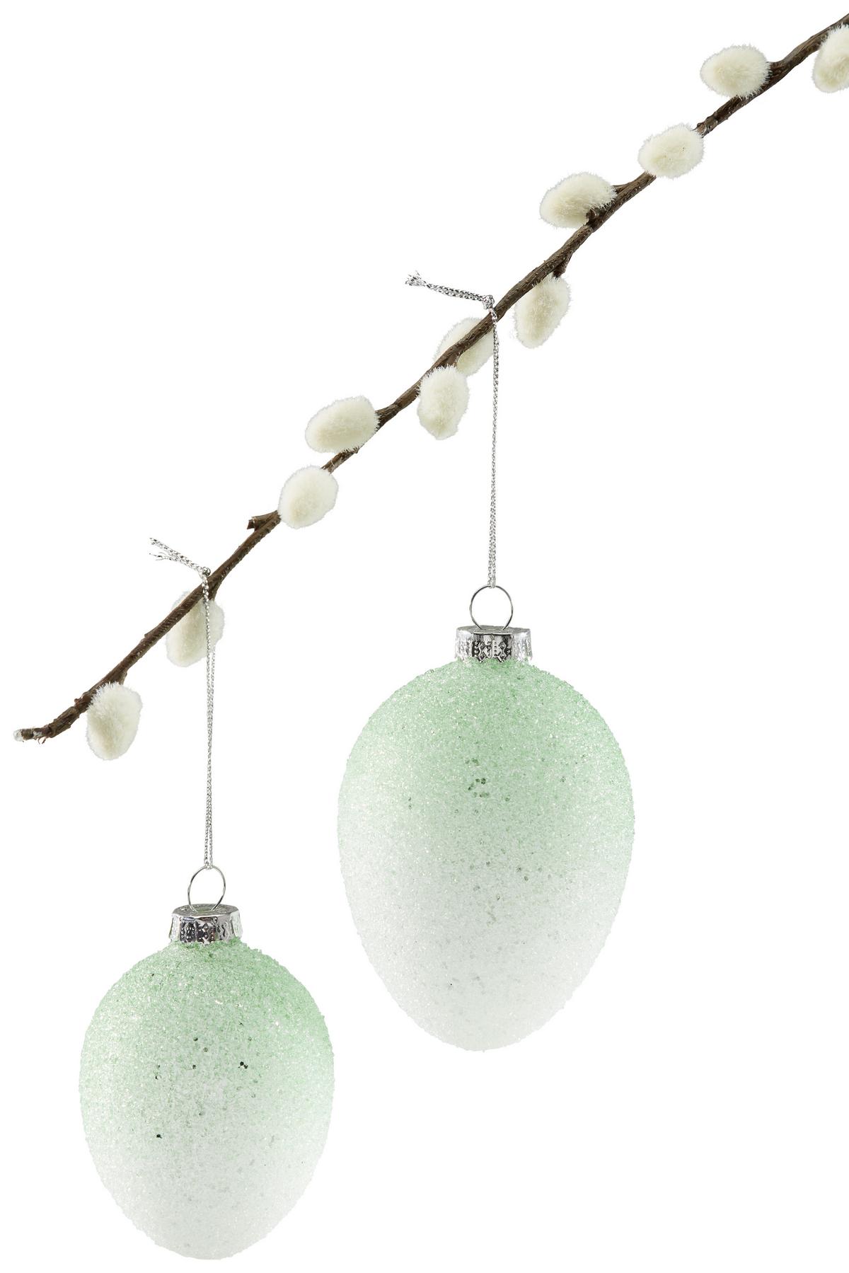 Dekoei aus Glas Alina DxH: ca. 7x10 cm - Pink/Silberfarben, Basics, Glas/Metall (7/10cm) - Luca Bessoni