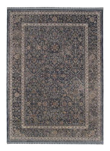 Webteppich Blau Tours 140x200 cm - Blau, Design, Textil (140/200cm) - Novel