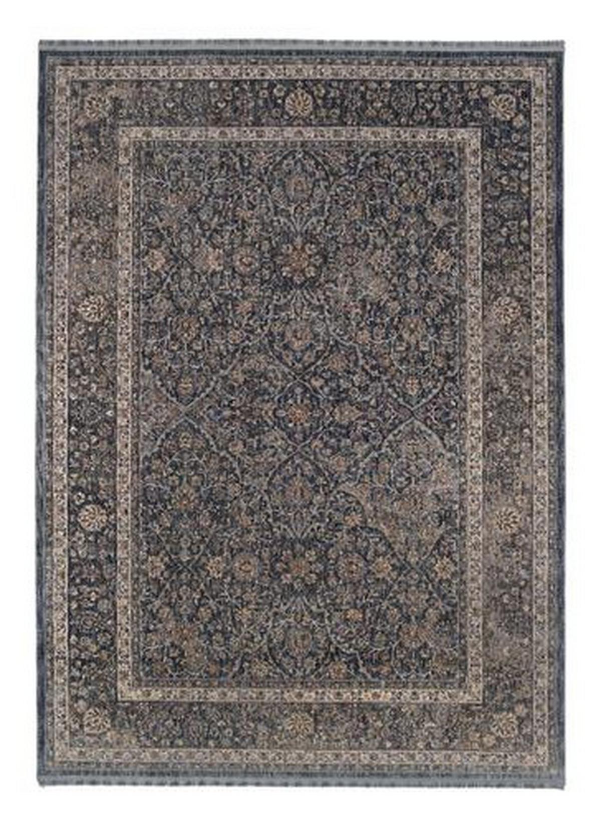 Webteppich Blau Tours 140x200 cm - Blau, Design, Textil (140/200cm) - Novel