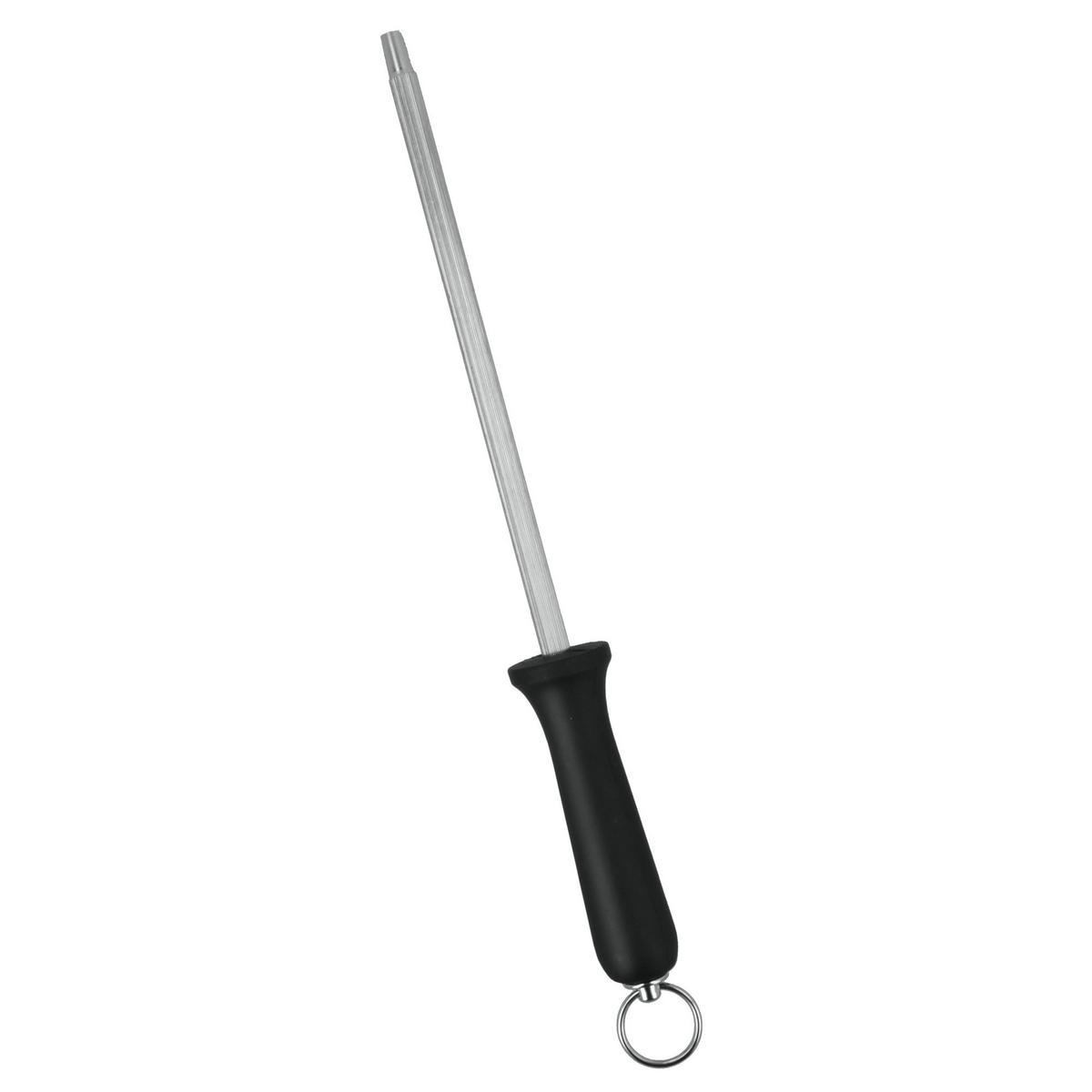 Wetzstahl Maret, Chrom/schwarz L: Ca. 30 Cm - Basics, Metall (30cm) - Metaltex