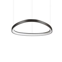 Led-hängeleuchte Nero Schwarz D: 61 Cm - Schwarz, Design, Kunststoff/Metall (61/28,5-151,5cm) - Ideal Lux