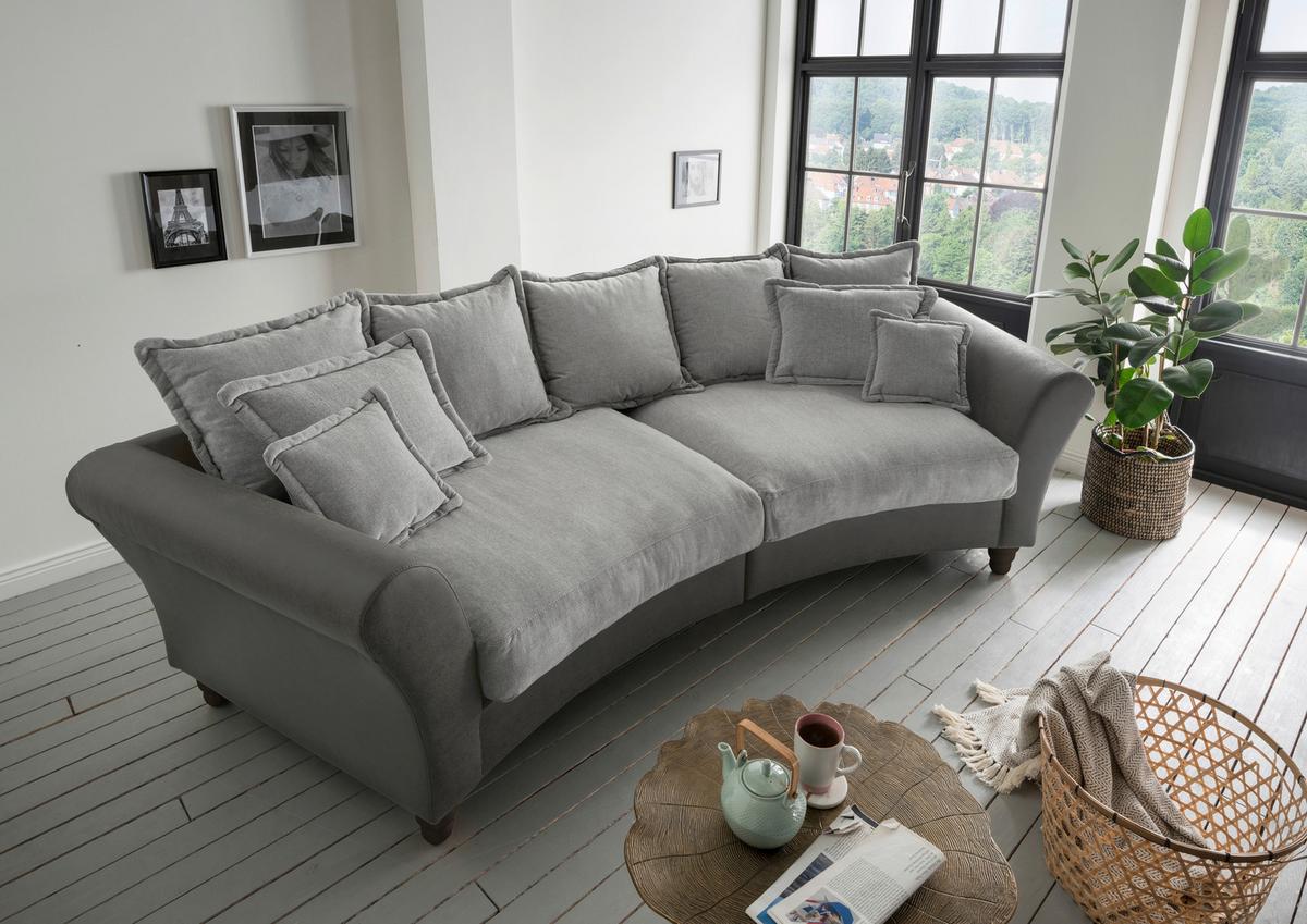 Big popular Sofa in dunkel grau