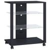 Tv-rack Folas B: 60 Cm Schwarz Mit Kabeldurchlass - Schwarz, Basics, Holzwerkstoff/Kunststoff (60/70/41cm) - MID.YOU