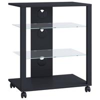 Tv-rack Folas B: 60 Cm Schwarz Mit Kabeldurchlass - Schwarz, Basics, Holzwerkstoff/Kunststoff (60/70/41cm) - MID.YOU