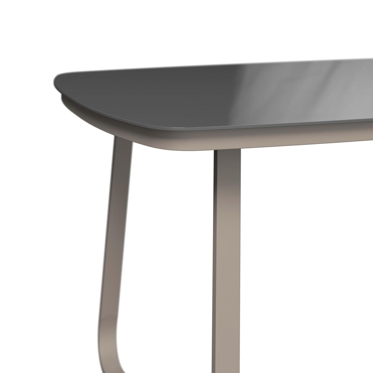 Loungegarnitur Auckland - Beige/Creme, MODERN, Glas/Textil (242/195cm) - Beldano