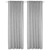 FERTIGVORHANG SOFTY 2ER SET - Grau, Basics, Textil (140/225cm)