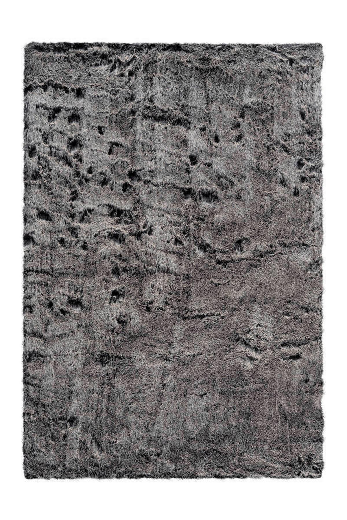 Hochflor Teppich Anthrazit Tender 80x150 cm - Anthrazit, Design, Textil (80/150cm) - Kayoom