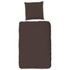 Bettwäsche Braun Dunkelbraun 135x200 cm - Dunkelbraun, Basics, Textil (135/200cm)