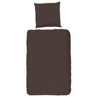 Bettwäsche Braun Dunkelbraun 135x200 Cm - Dunkelbraun, Basics, Textil (135/200cm)