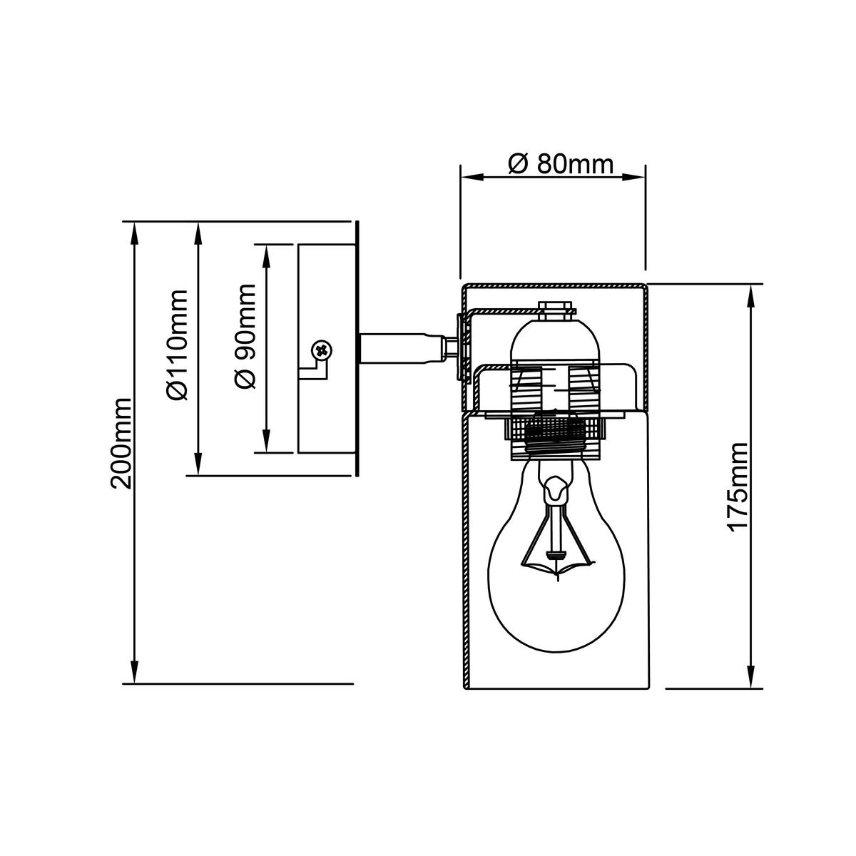 Wandstrahler Alia 1-Flammig verstellbar L: 11 cm - Design, Glas (16/11/17cm) - Brilliant
