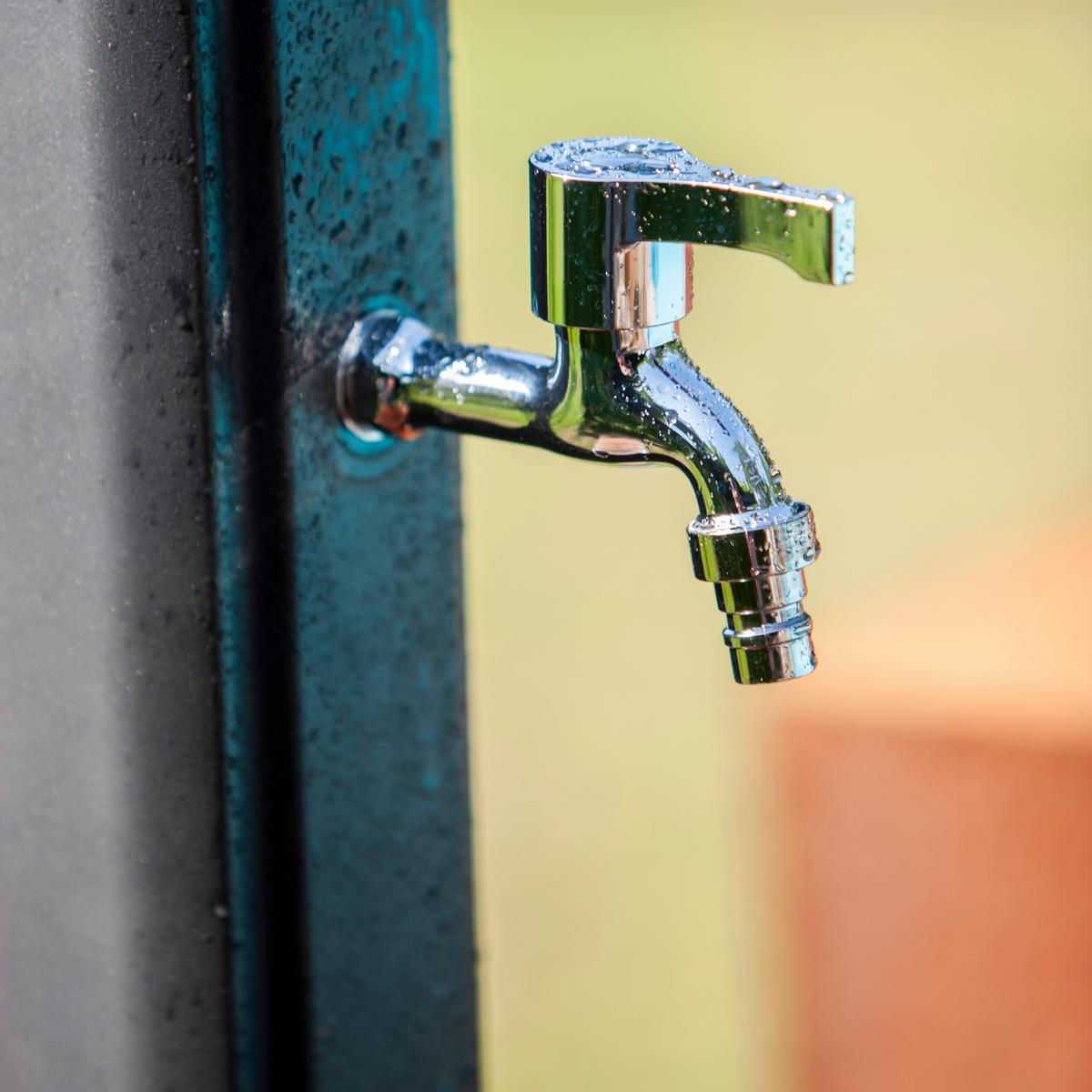 Solardusche, Schwarz Lxbxh: 19x17x219 Cm - Schwarz, KONVENTIONELL, Kunststoff/Metall (19/17/219cm) - Gre