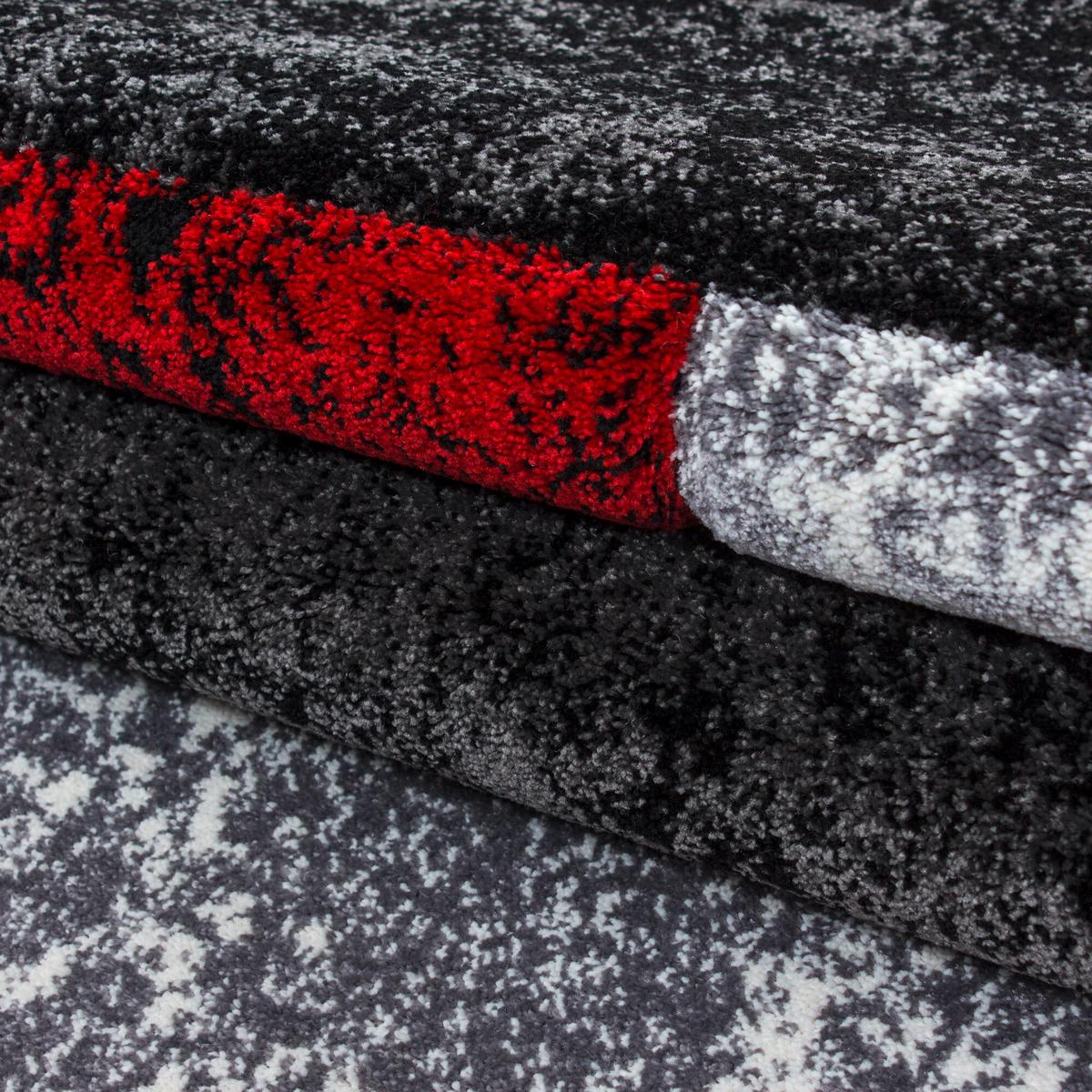 Flachwebteppich Hawaii - Rot, Design, Textil (240/340cm) - Novel