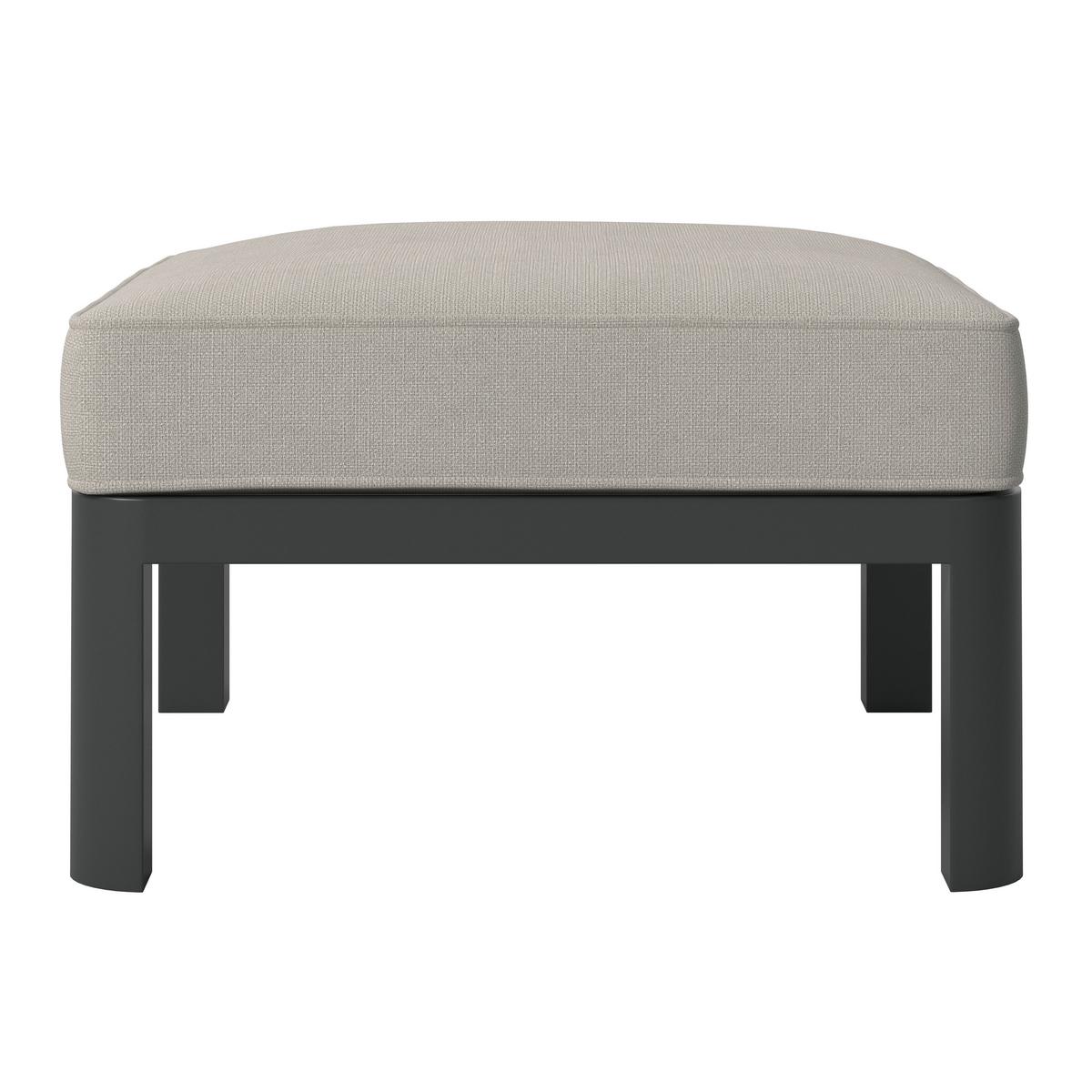 Loungegarnitur 4-Tlg Bordeaux Metall/Kunststoff mit Kissen - Dunkelgrau/Beige, MODERN, Kunststoff/Textil (300/222cm) - Beldano