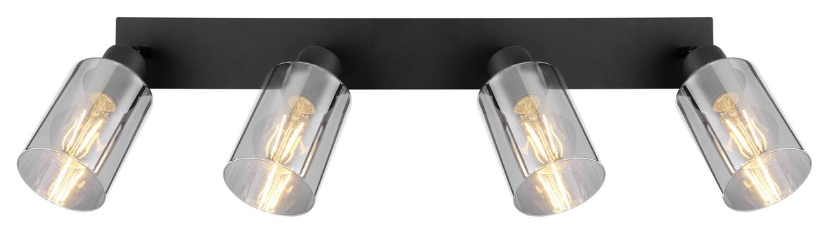 Strahler 15465-4 - Schwarz/Grau, Glas/Metall (67/9/21,5cm) - Globo