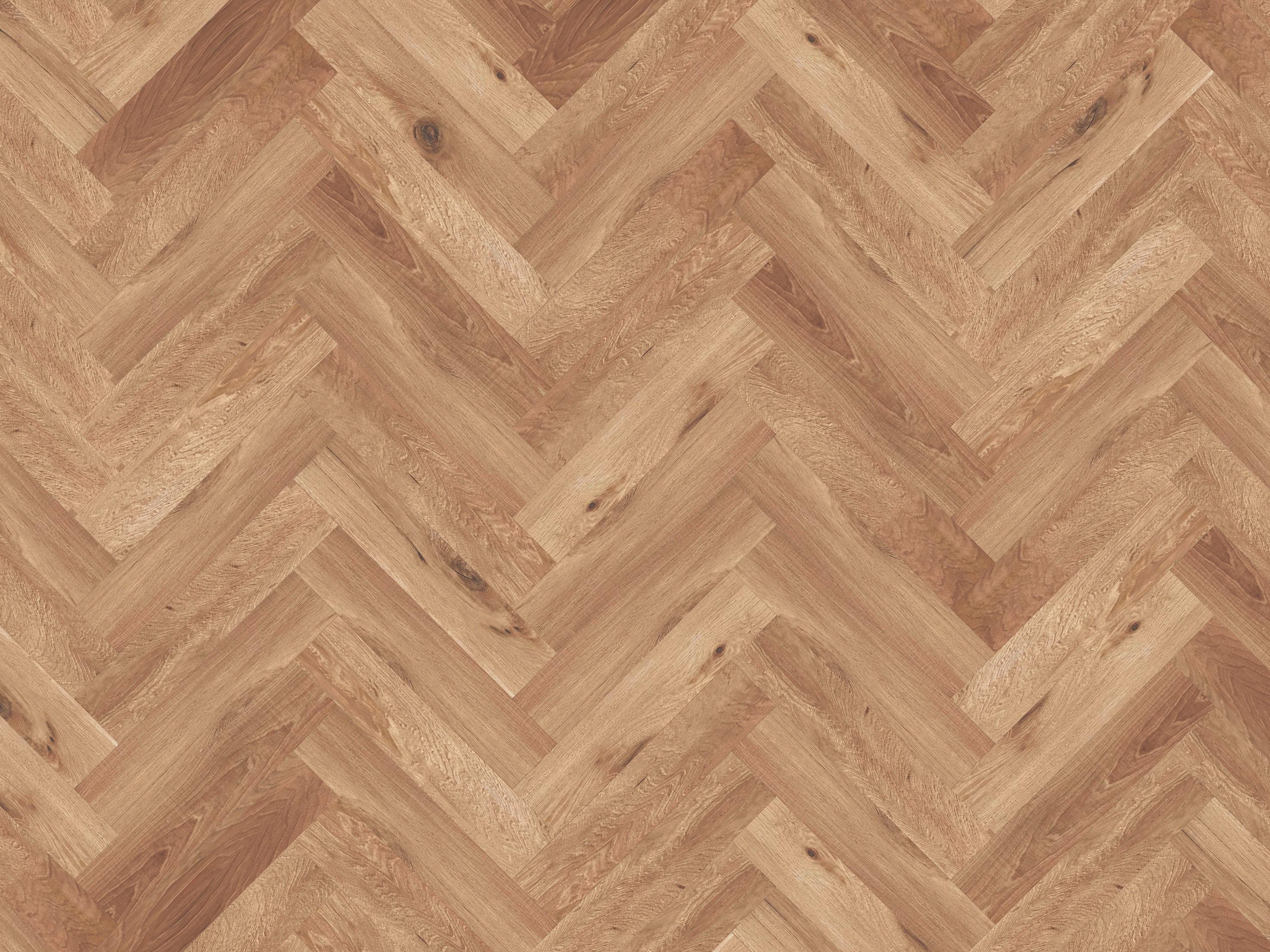 Vinylboden Naturfarben Fischgrät Klick-Vinyl - Naturfarben, Basics, Kunststoff/Stein (61/12,6/0,57cm) - Econfloor
