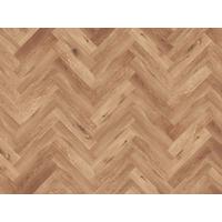 Vinylboden Naturfarben Fischgrät Klick-Vinyl - Naturfarben, Basics, Kunststoff/Stein (61/12,6/0,57cm) - Econfloor