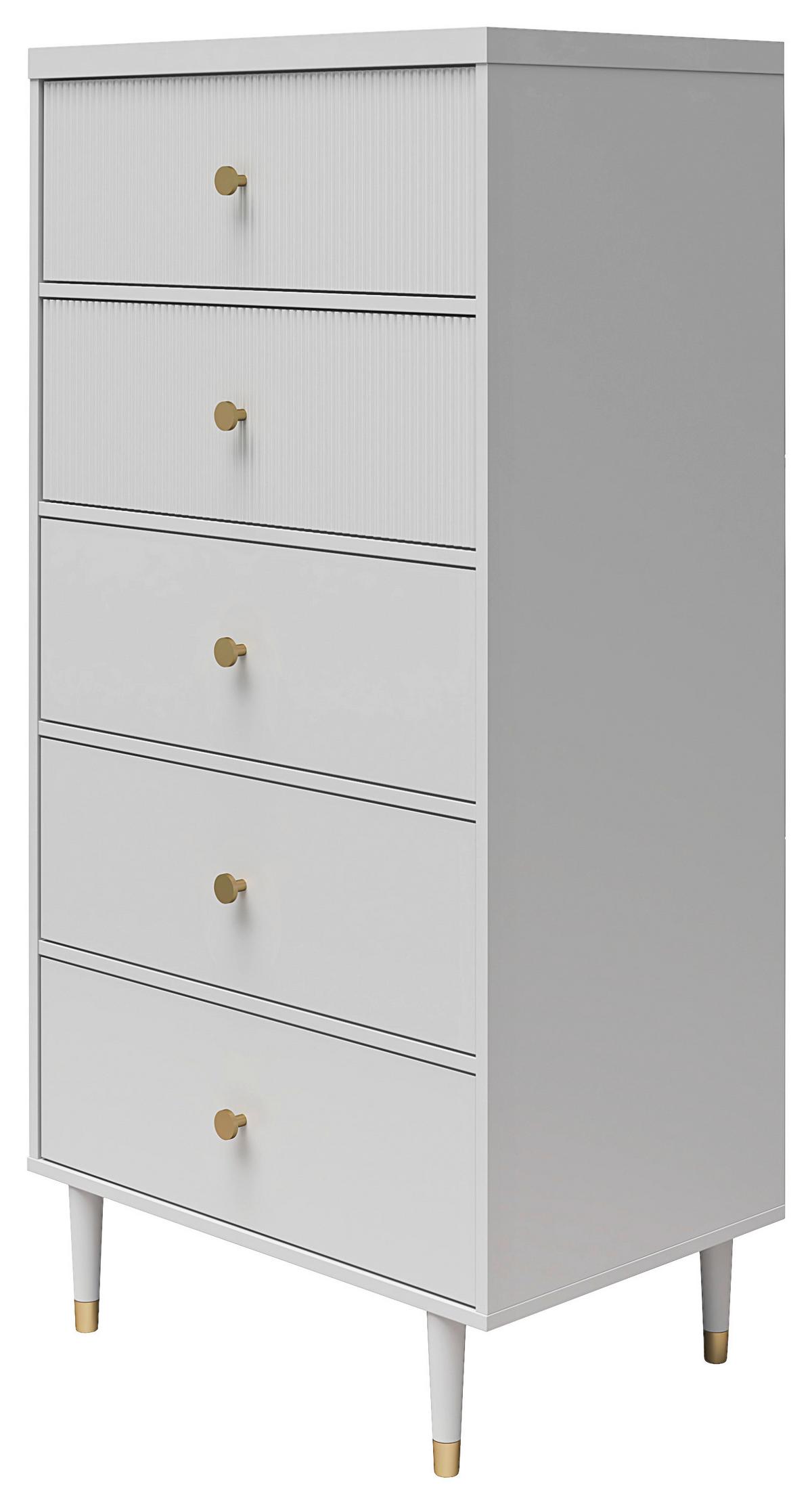 Couchtisch Elizabeth mit Ablagefach Grau - Grau, Design, Holzwerkstoff (70/141/46cm) - MID.YOU