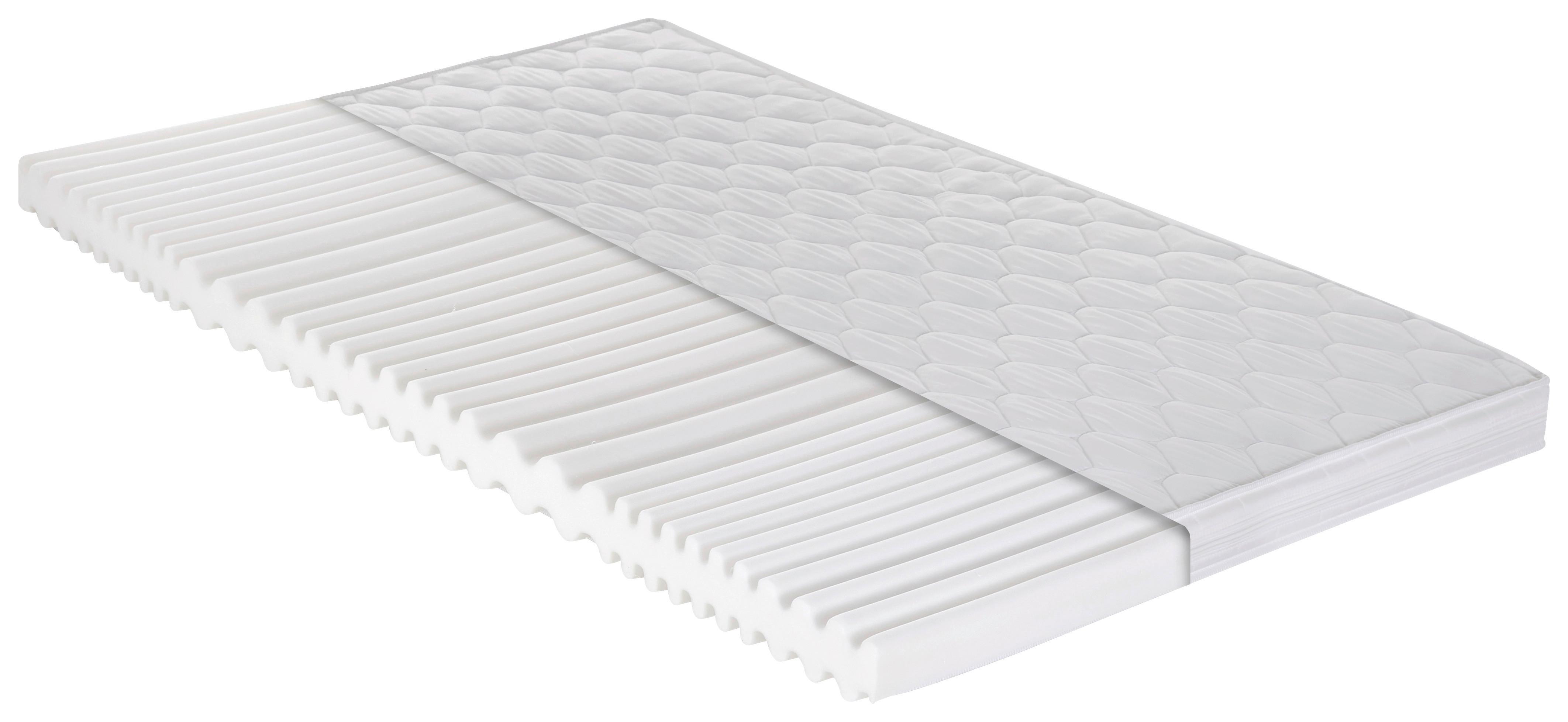 Kaltschaummatratze Caravan 90x200 Cm H2 H: 10 Cm - Weiß, Basics, Kunststoff/Textil (90/200cm) - P & B