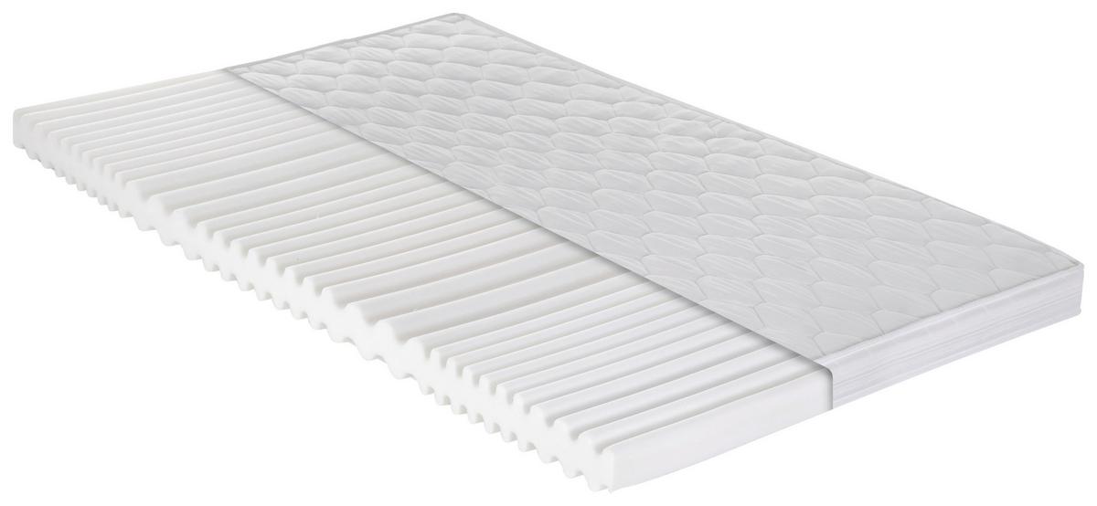 Kaltschaummatratze Caravan 90x200 Cm H2 H: 10 Cm - Weiß, Basics, Kunststoff/Textil (90/200cm) - P & B
