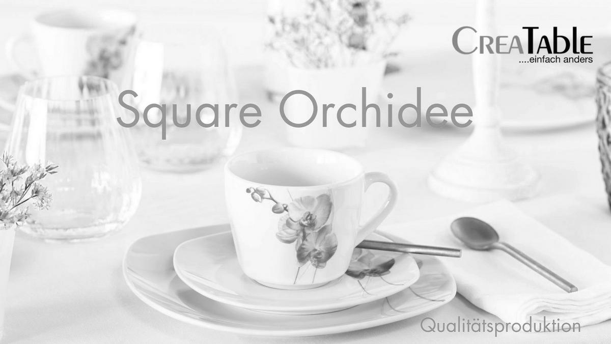 Kaffeeservice Square Orchidee 18--Teilig., Multicolor - Multicolor, Trend, Keramik - Creatable