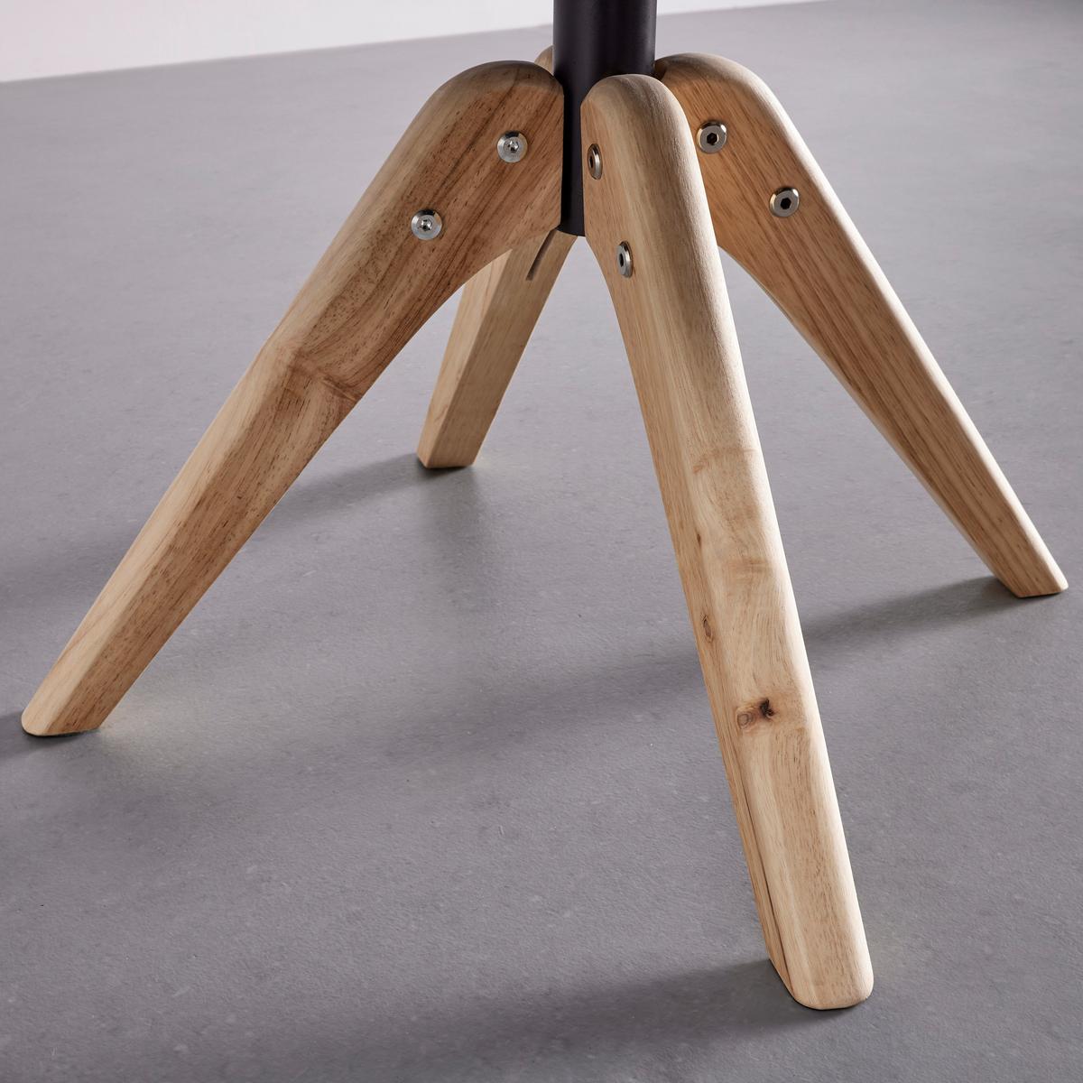 Stolička JUANA čierna - čierna/prírodná farba, Modern, kov/drevo (61/93/65cm) - Bessagi Home