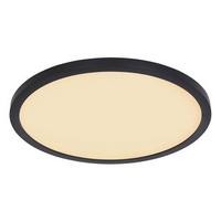 LED-Deckenleuchte Sapana Ø 42 cm mit Memory-Funktion - Opal/Schwarz, Basics, Kunststoff (42/2,5cm) - Globo