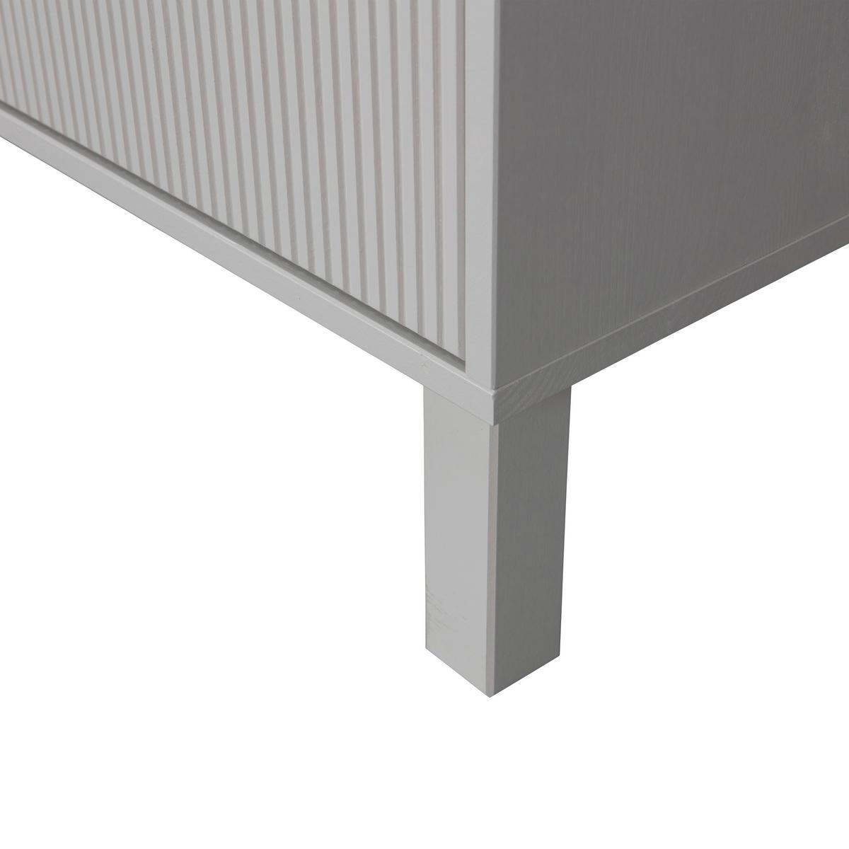 Lowboard Madu Hellgrau B: 160cm - Hellgrau/Grau, Design, Holz (160/56/46cm) - Livetastic