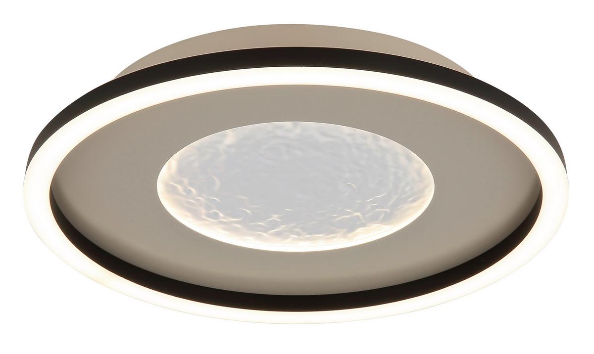LED-Deckenleuchte 48904-24 Wiley - Klar/Schwarz, Basics, Kunststoff/Metall (33/5,7cm) - Globo