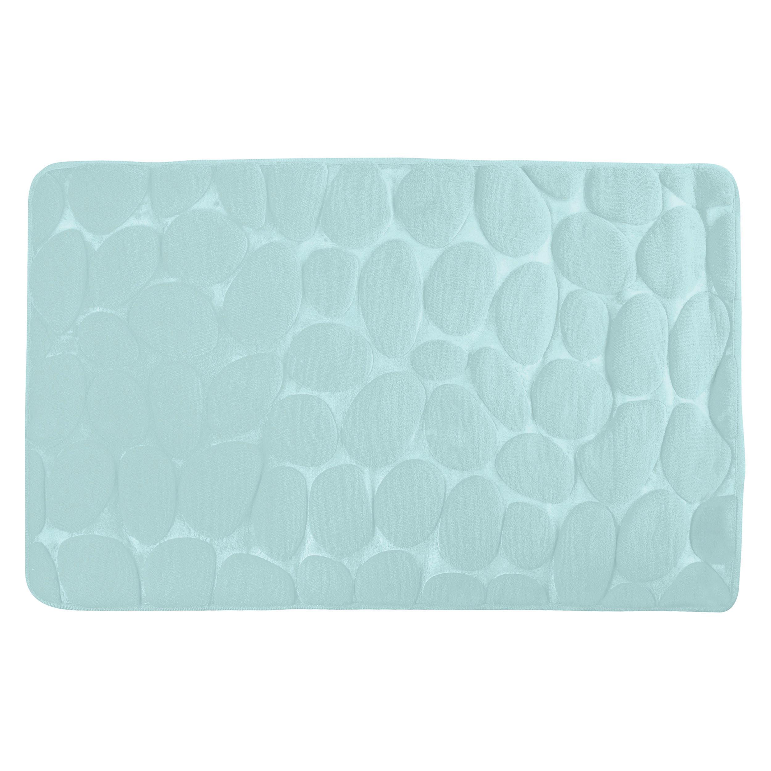 BADEMATTE GALETS PASTELLGRÜN - Pastellgrün, Basics, Textil (50/80cm) - MSV