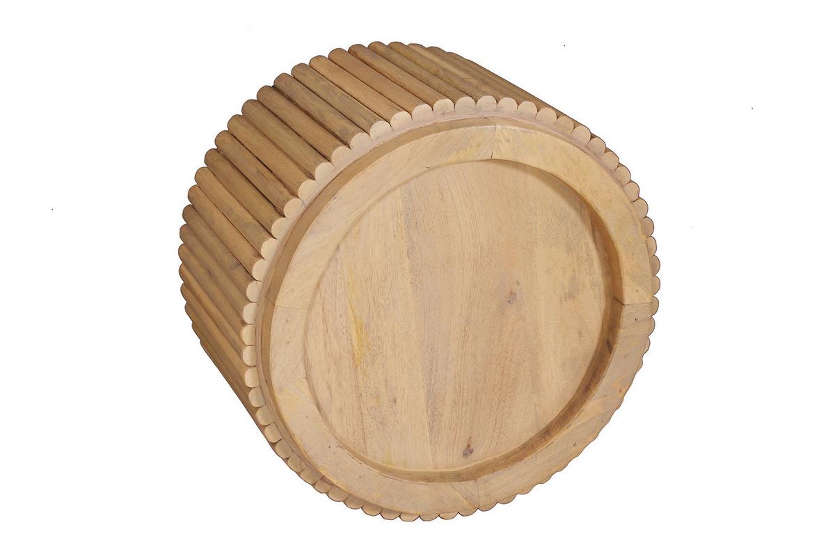 COUCHTISCH Mangoholz B: 55cm - Naturfarben, Design, Holz (55/55/34cm) - MID.YOU
