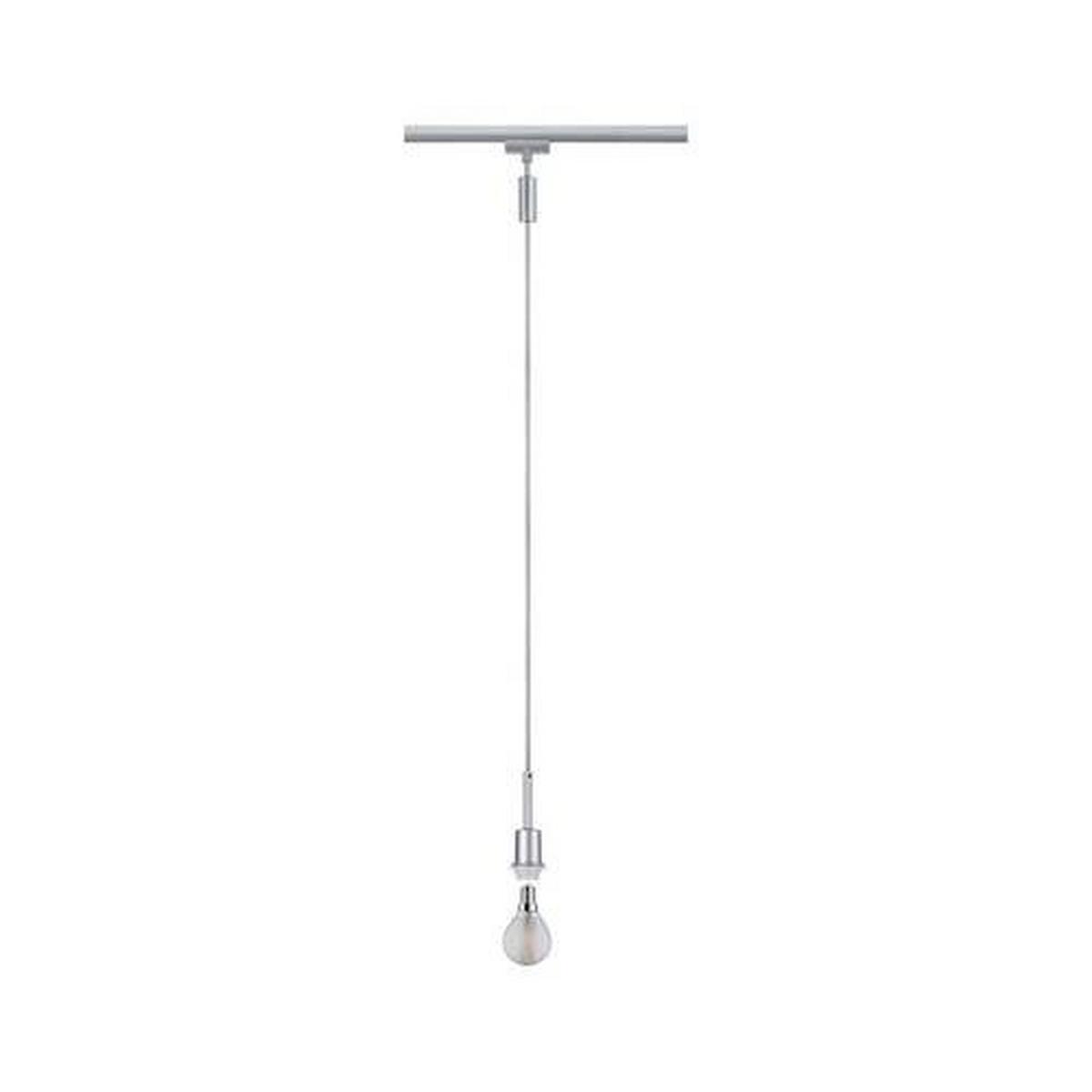Schienensystem Urail Pendel 96969 In Chromfarben, dimmbar - Chromfarben, Basics, Kunststoff/Metall (4,4/135cm) - Paulmann