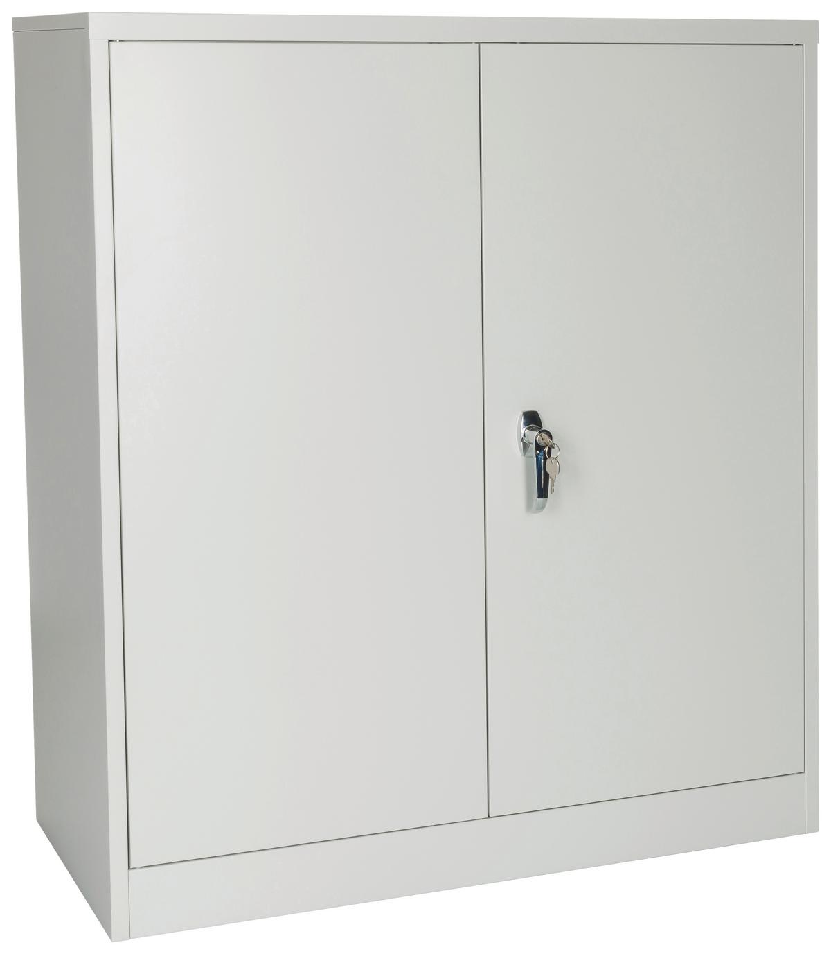 Aktenschrank Color As B: 90 Cm Hellgrau Abschließbar - Hellgrau, Basics, Metall (90/105/40cm) - MID.YOU