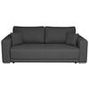 Schlafsofa Berna - Chromfarben/Dunkelgrau, Design, Textil (238/77/108cm) - P & B