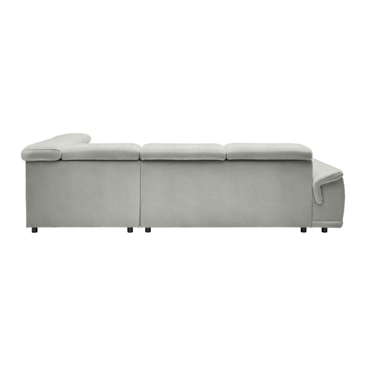 Rohová sedačka GRINALDI, pravá, piesková - čierna/piesková, Modern, textil/plast (283/206cm) - Premium Living