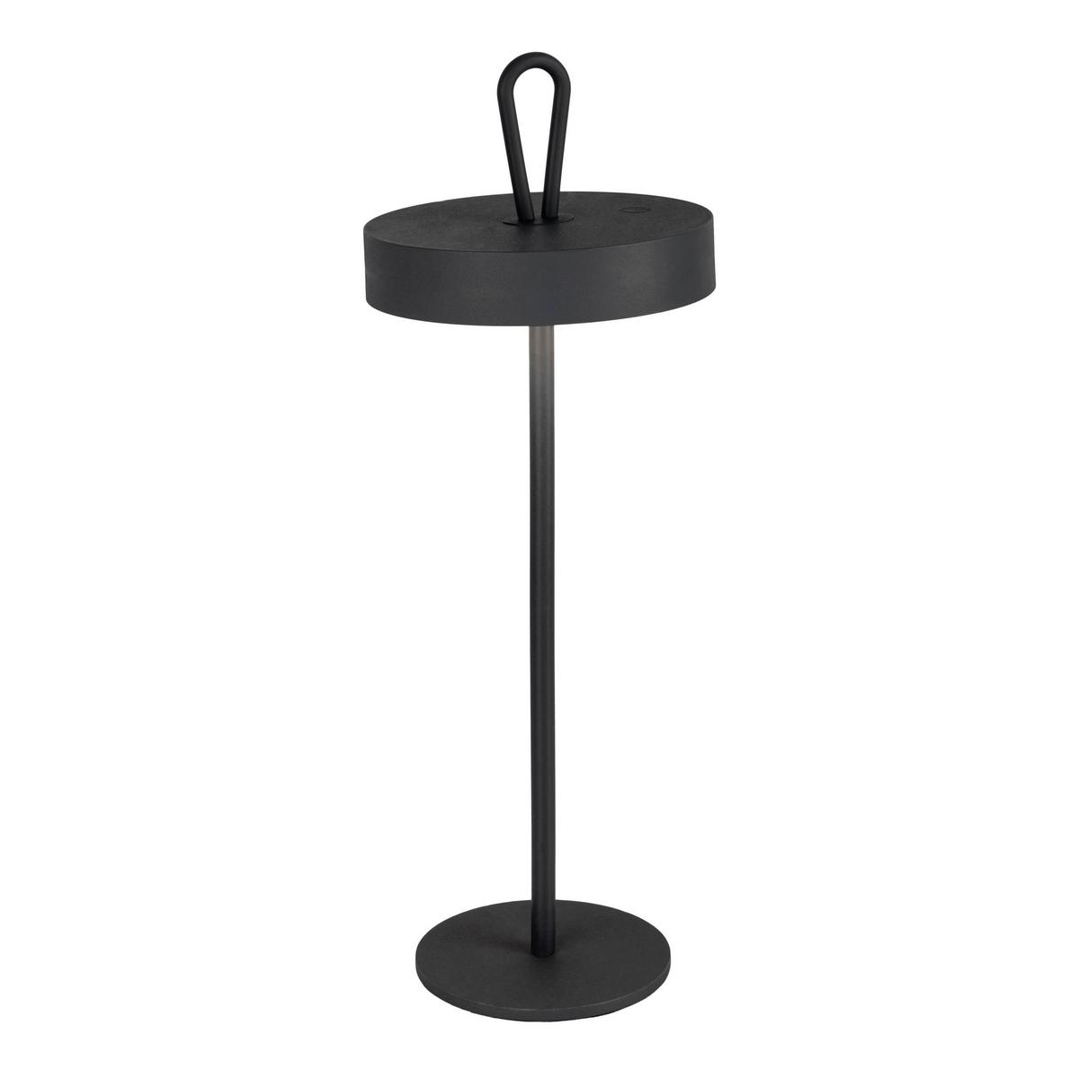 Akku-Tischleuchte 5315322 - Schwarz, Design, Kunststoff/Metall (12,5/35cm) - Näve