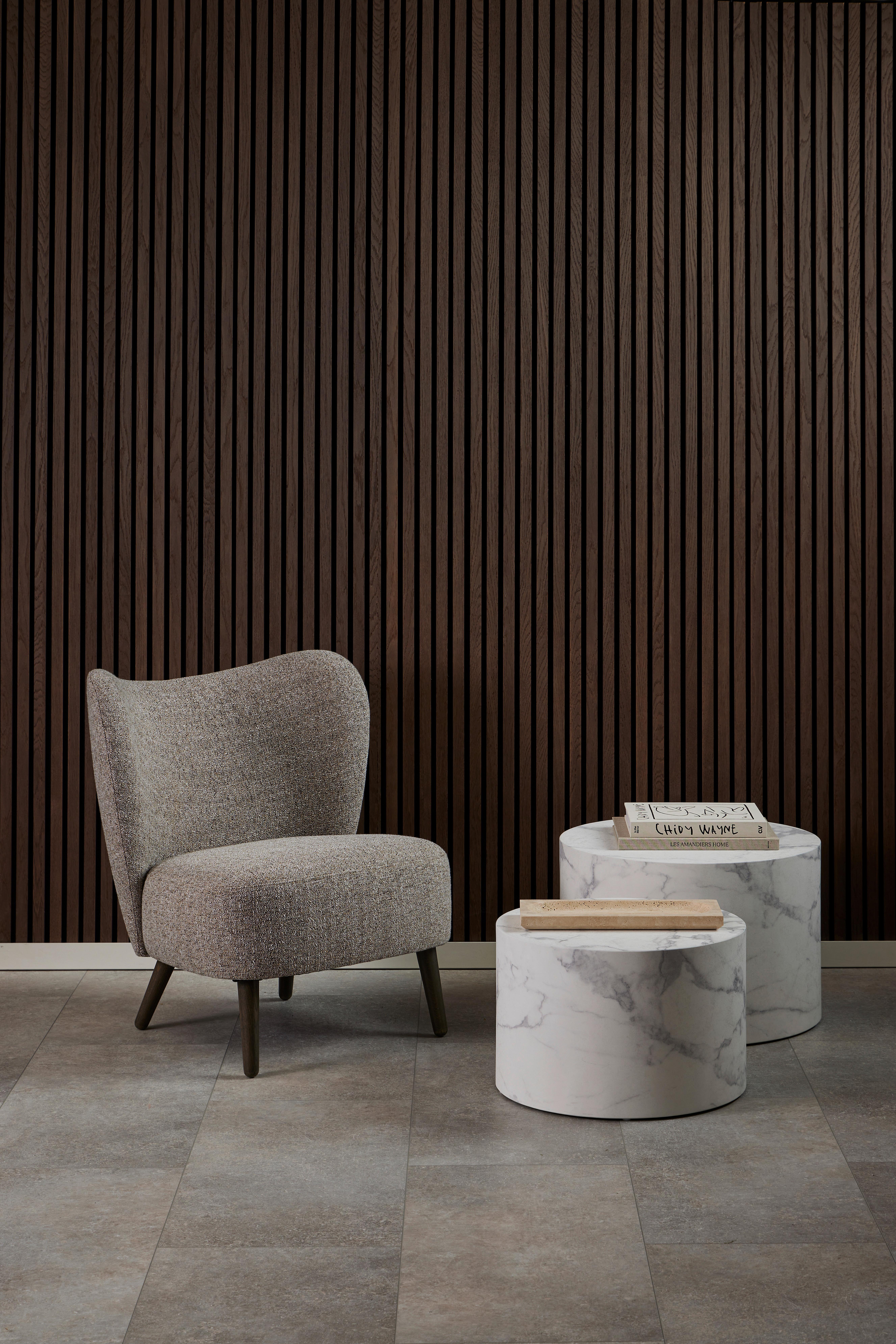 SADA KONFERENČNÝCH STOLÍKOV DICE - biela, Design, kompozitné drevo (50/58/33/40cm)