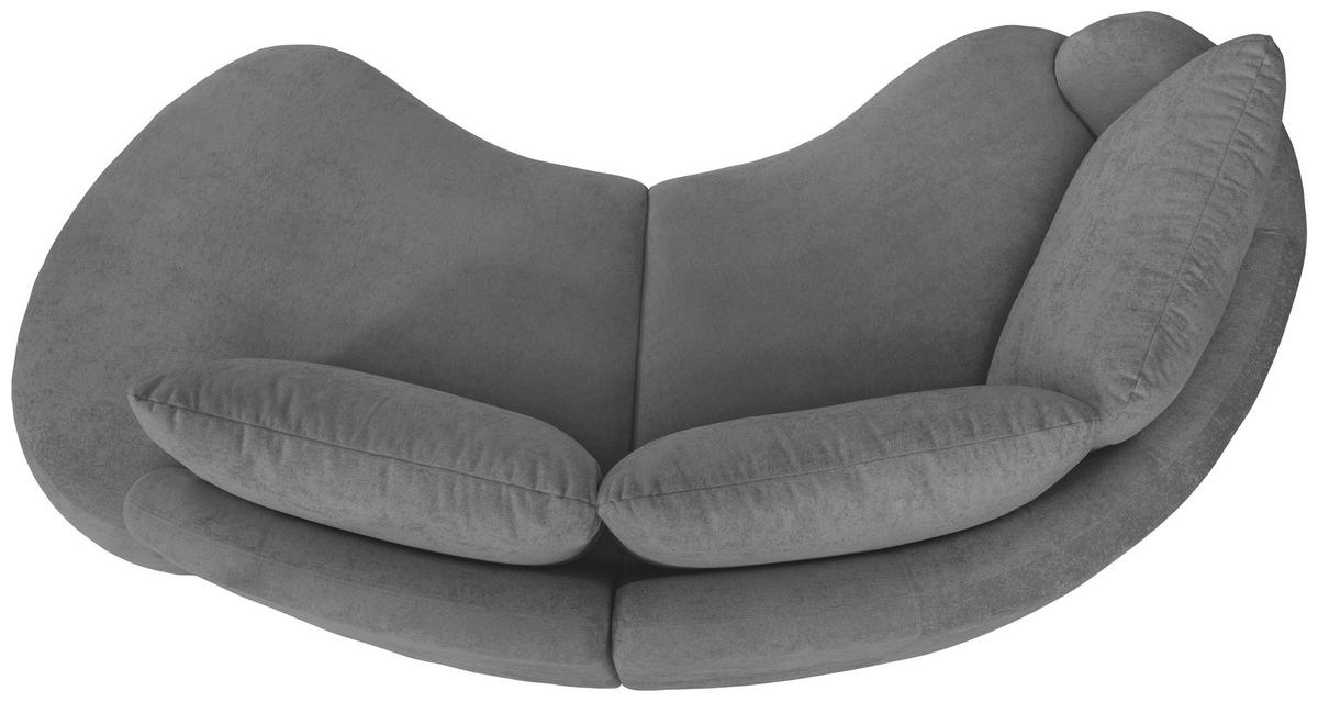 Ecksofa Doppo, Anthrazit S: 139x250 cm - Anthrazit/Schwarz, MODERN, Textil (139/250cm) - Livetastic