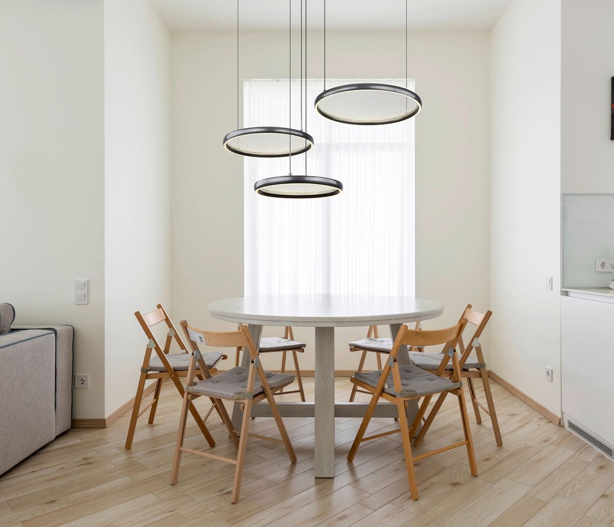 Led Függőlámpa 67186-60 Briggs - fekete/fehér, Design, műanyag/fém (103/83/150cm) - Globo
