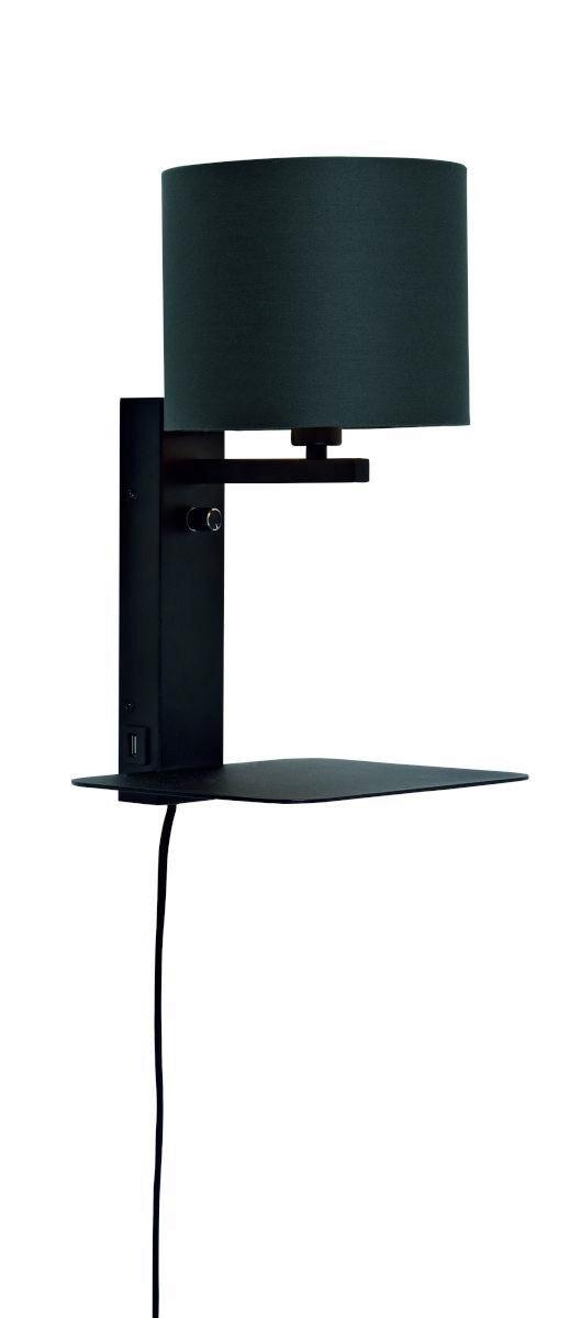 Wandleuchte Florence/Wm/B/1815/B - Schwarz, Trend (24/22/42cm) - It's about Romi
