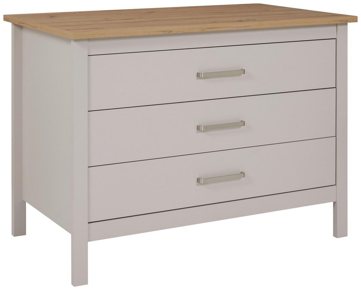 Kücheninsel Sardegna - Kaschmir/Eiche Artisan, ROMANTIK / LANDHAUS, Holzwerkstoff (124/91,5/75cm)