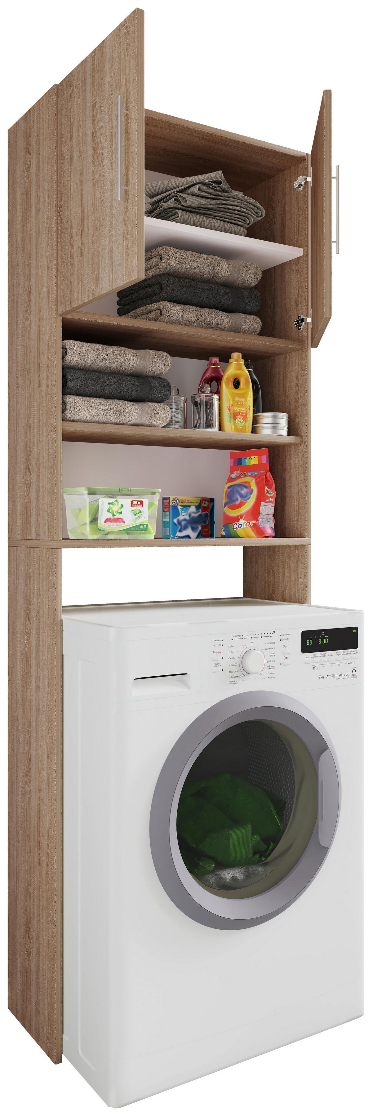 Waschmaschinenschrank Jutas Sonoma Eiche B: 64 cm - Sonoma Eiche, MODERN, Holzwerkstoff (64/190/25cm) - MID.YOU