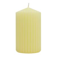 VÁLCOVÁ SVÍČKA LIONA - žlutá, parafín (7/12cm) - Mömax