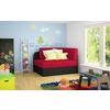Récamiere Rosa Rechts Rot, Schwarz, B: 104 cm - Rot/Schwarz, Design, Textil (104/60/75cm) - MID.YOU