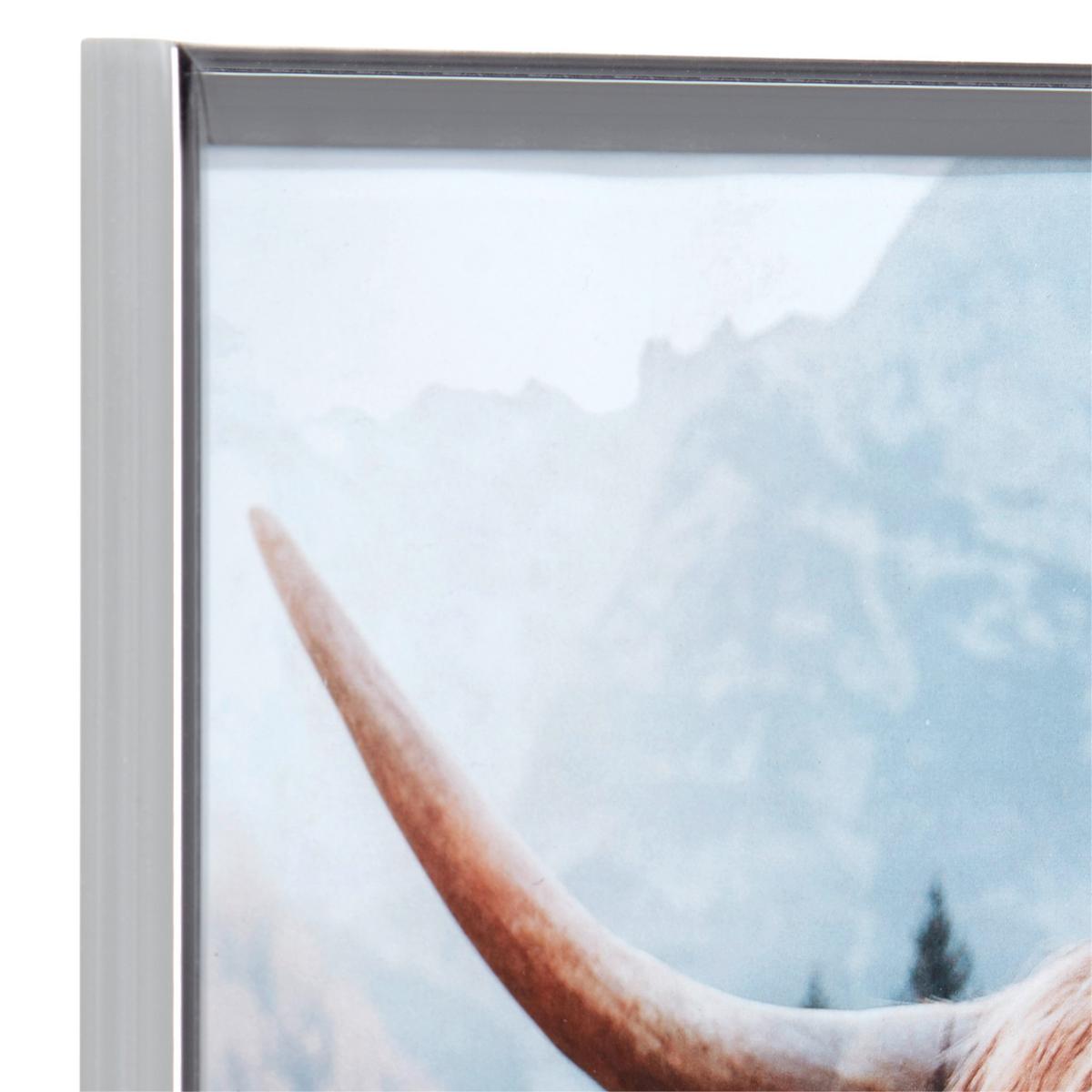 Bilderrahmen 30x40 cm Cameo Kunststoff Grau. 30,7x40,7 cm - Hellgrau, Basics, Glas/Holz (30,7/40,7/1,8cm) - Luca Bessoni