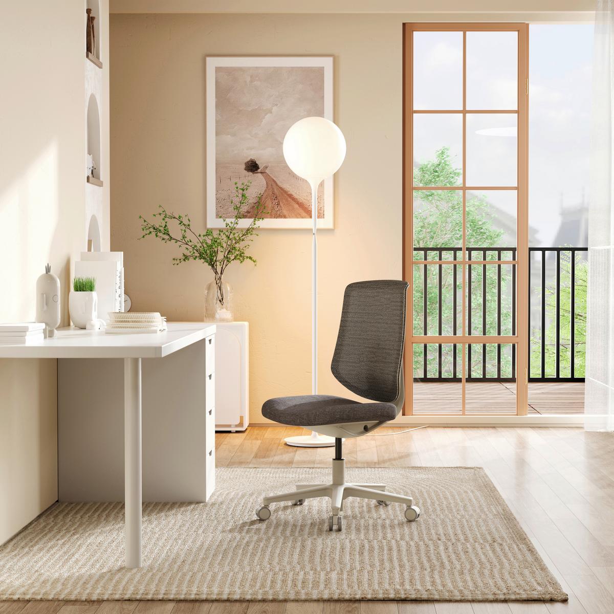 DREHSTUHL Sitflex Lady Grau B: 44cm - Grau, MODERN, Kunststoff/Textil (44/99/56cm) - MID.YOU