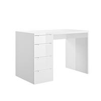 Íróasztal Espresso 110/75,4 Cm - magasfényű fehér, Konventionell, faalapú anyag (110/75,4/59,6cm)