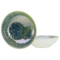 Salatschüsselset Steinzeug Yuki 2--Teilig.  ⌀: 24 Cm - Blau/Grün, Basics, Keramik (24cm) - Creatable
