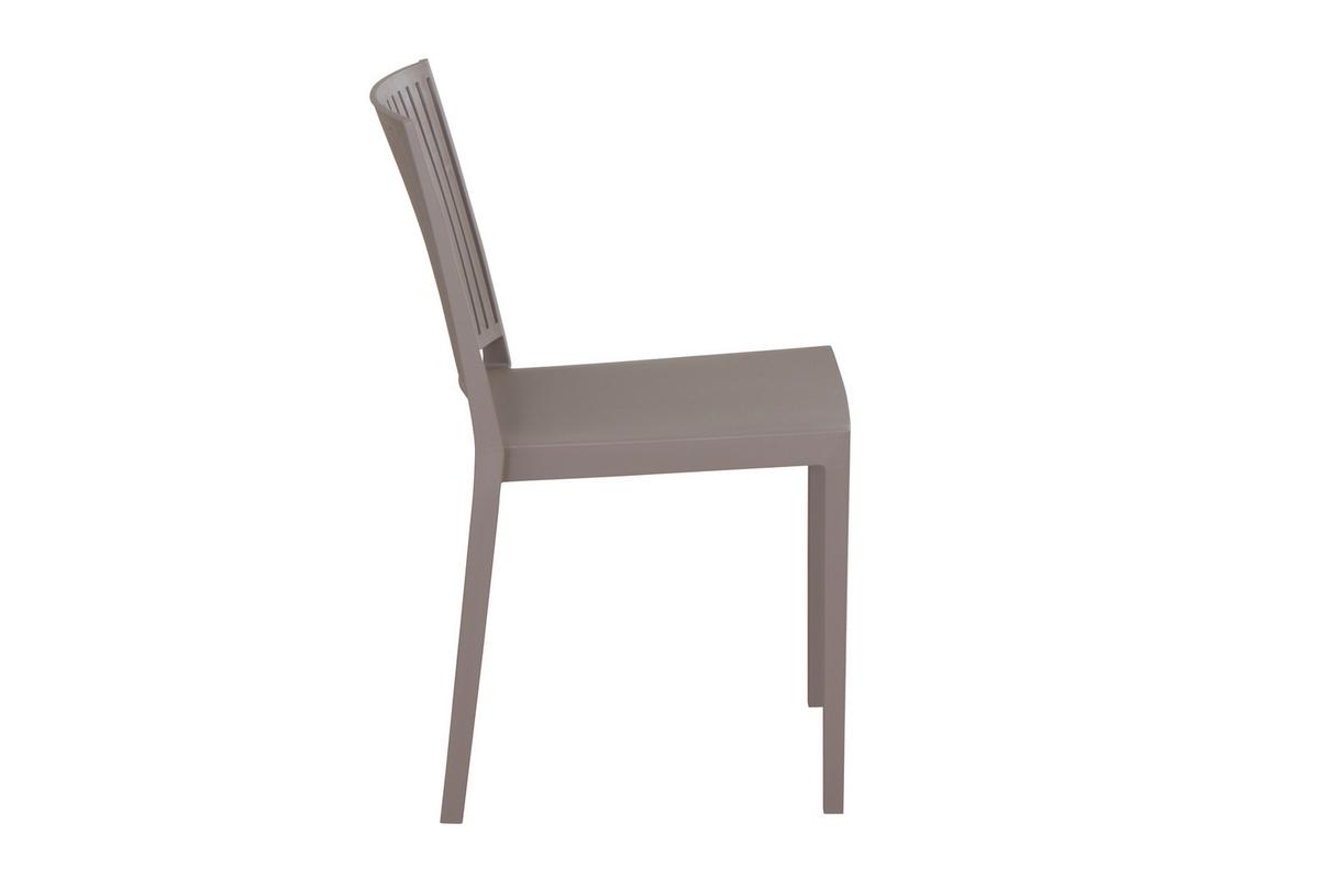 Gartengarnitur T20143 - Taupe/Anthrazit, Basics, Holzwerkstoff/Kunststoff (80/80/120cm) - Siena Garden